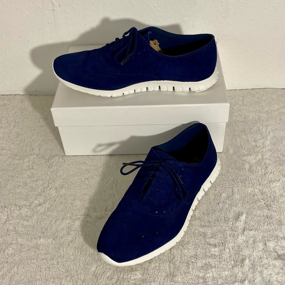 Cole Haan Zerogrand Stitchlite Knit Oxford Sneakers Women’s Size 8B Navy Blue